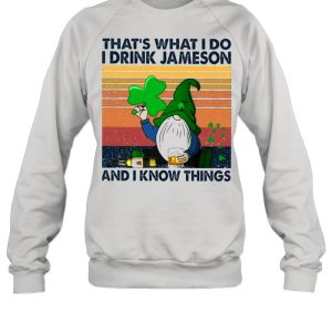 Gnome Thats What I Do I Drink Jameson And I Know Thing Vintage shirt 4