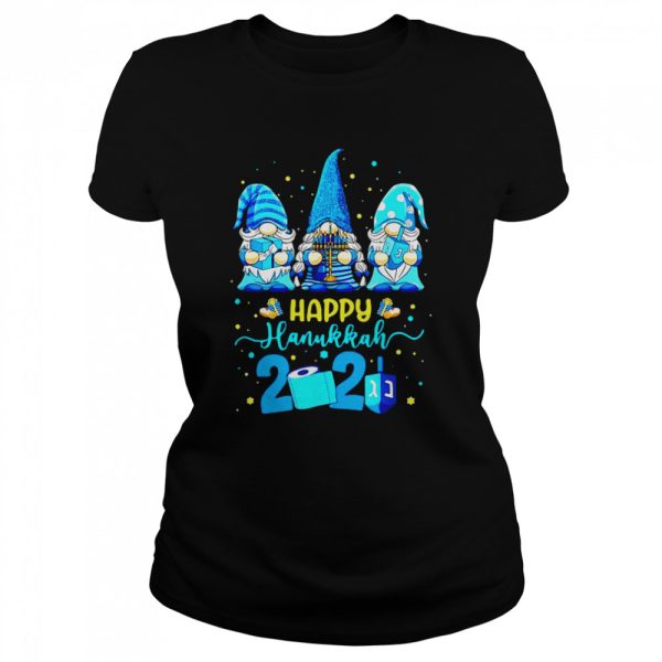 Gnomes Happy Hanukkah 2021 Quarantined Toilet Paper Jewish Chanukah Shirt