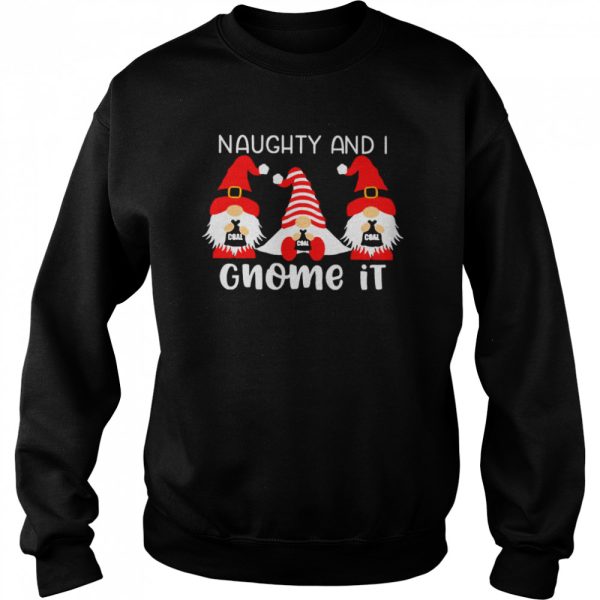 Gnomes Naughty And I Gnome It Christmas Sweater Shirt