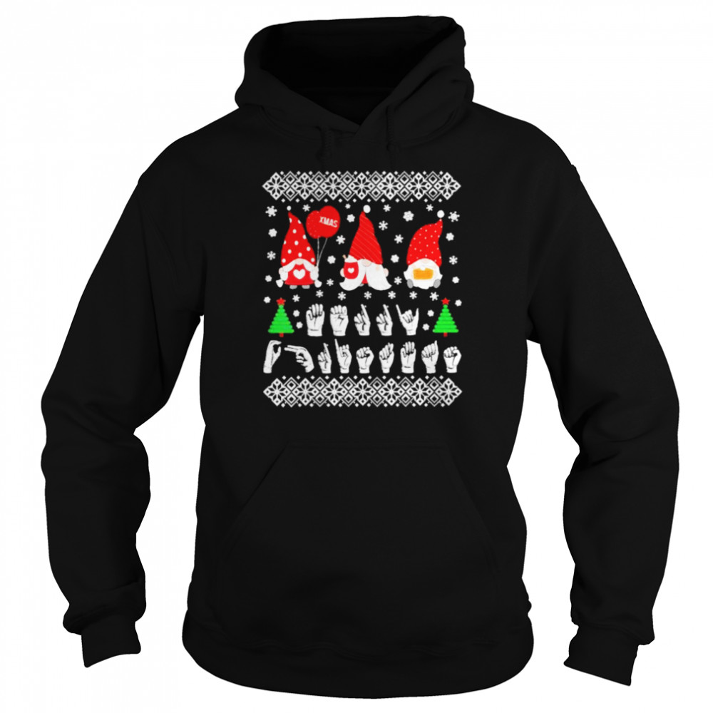 Gnomes Sign Language Ugly Christmas shirt Gnomes Sign Language Ugly Christmas shirt