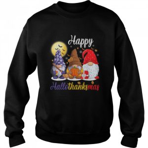 Gnomes Thanksgiving Halloween Christmas Happy HalloThanksMas T Shirt B0BHJCCTVN 4