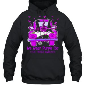 Gnomes cystic fibrosis awareness we wear purple for Halloween shirt 3