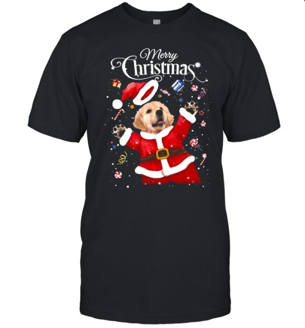 Golden Retriever Tada Merry Christmas For Golden Retriever Sweater T-shirt