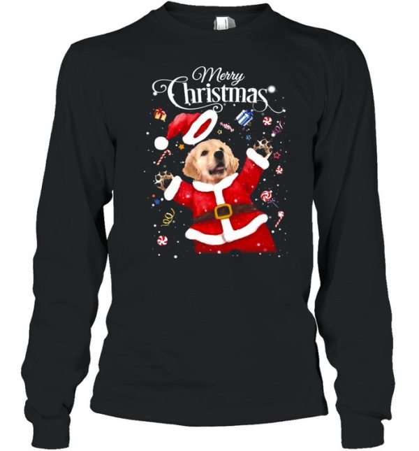 Golden Retriever Tada Merry Christmas For Golden Retriever Sweater T-shirt