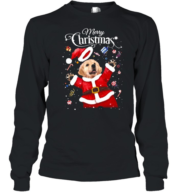 Golden Retriever Tada Merry Christmas For Golden Retriever Sweater T-shirt Golden Retriever Tada Merry Christmas For Golden Retriever Sweater T-shirt