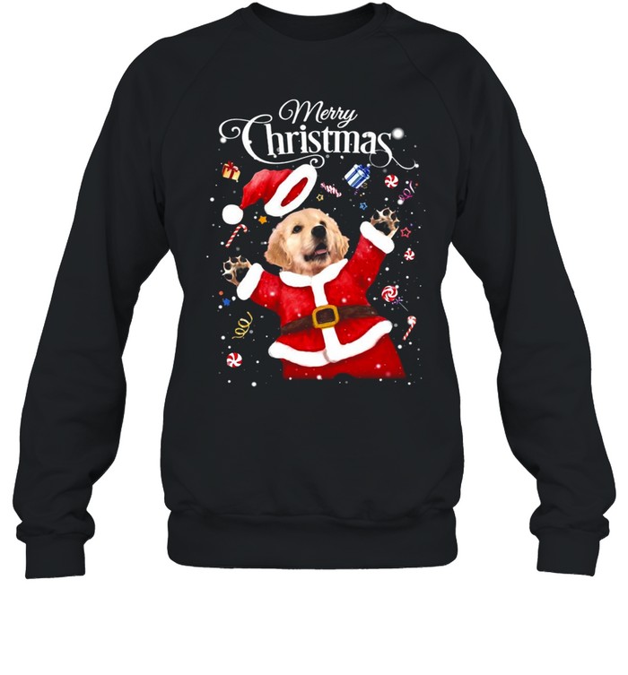 Golden Retriever Tada Merry Christmas For Golden Retriever Sweater T-shirt Golden Retriever Tada Merry Christmas For Golden Retriever Sweater T-shirt