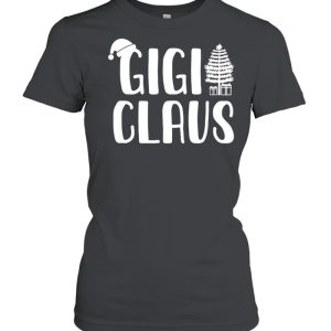 Grandma XMAS Holiday Santa Hat Gigi Claus Christmas Pajama Shirt