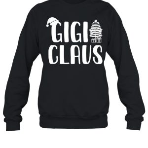 Grandma XMAS Holiday Santa Hat Gigi Claus Christmas Pajama Shirt 4