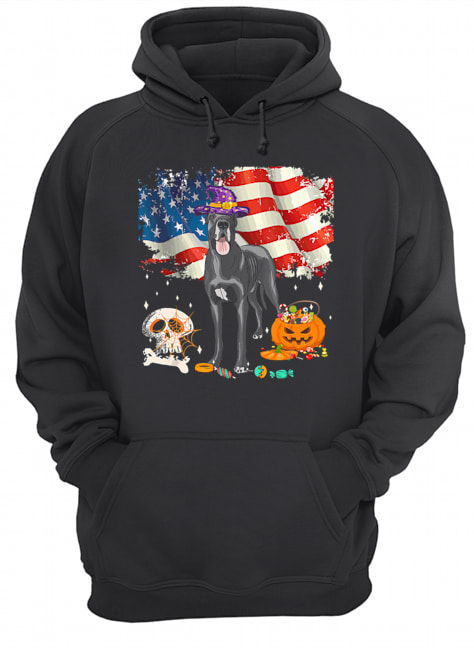 Great dane Dog Halloween Costume Gift Flag America T-Shirt Great dane Dog Halloween Costume Gift Flag America T-Shirt