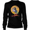 Grim Reaper With Unicorn Under The Moon Halloween Costume shirt