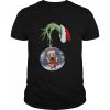 Grinch Hand Holding Dachshund Christmas Shirt