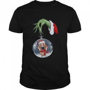Grinch Hand Holding Dachshund Christmas Shirt
