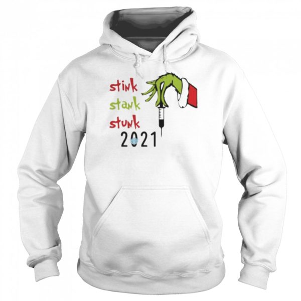 Grinch Hand stink stank stunk 2021 christmas shirt