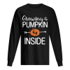 Growing a pumpkin inside pregnancy Pregnant halloween mom shirt