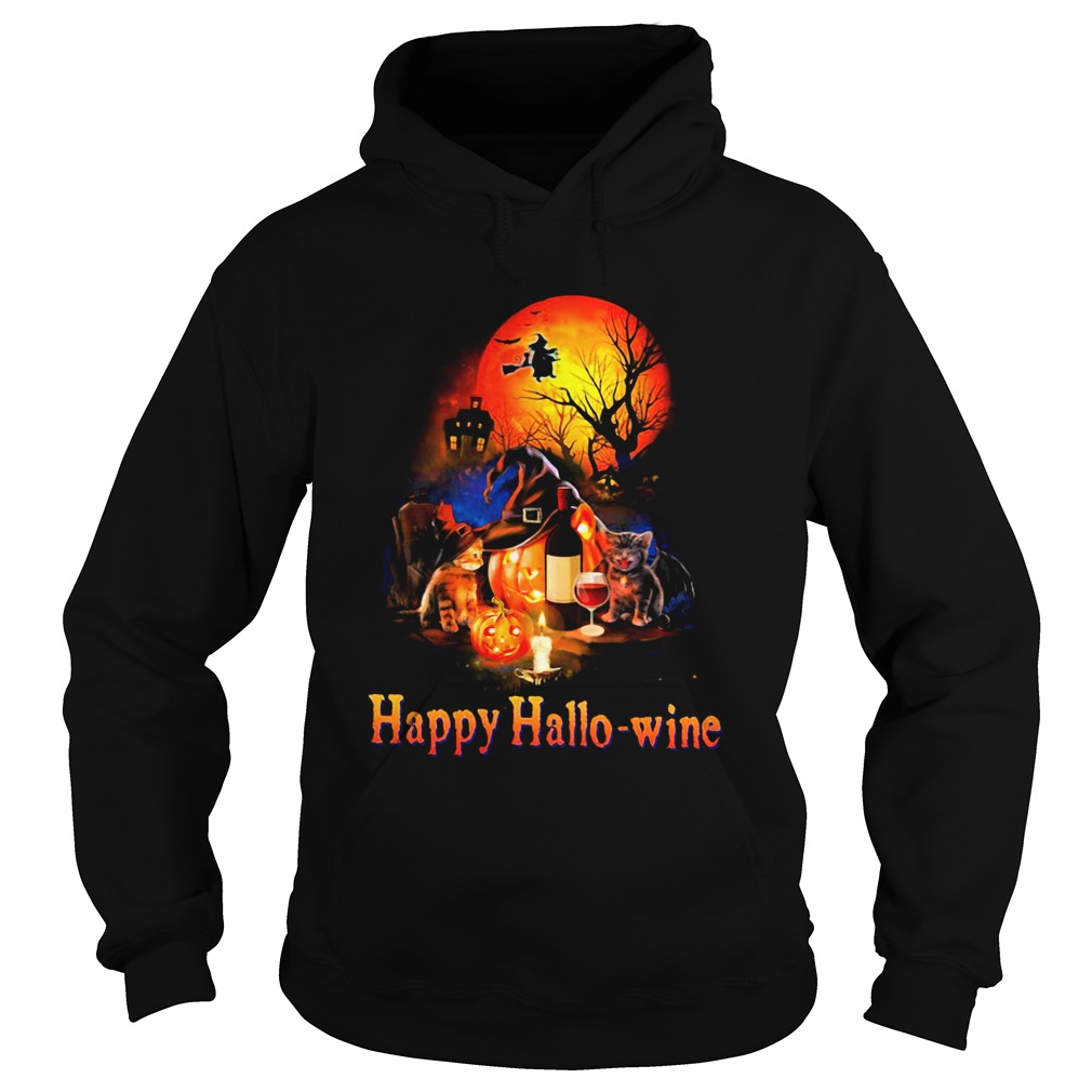 HAPPY HALLOWINE CAT PUMPKIN SUNSET HALLOWEEN shirt HAPPY HALLOWINE CAT PUMPKIN SUNSET HALLOWEEN shirt