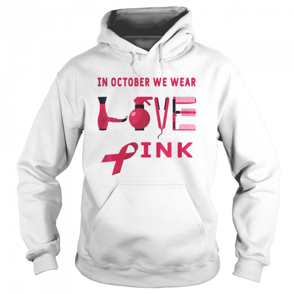 Hairstylist Breast Cancer Awareness Halloween Hairdresser shirt Hairstylist Breast Cancer Awareness Halloween Hairdresser shirt