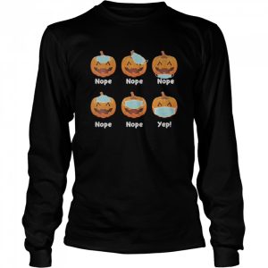 Halloween 2020 Pumpkin Wearing Mask Wrong Funny shirt