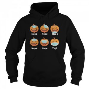 Halloween 2020 Pumpkin Wearing Mask Wrong Funny shirt 3