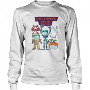 Halloween 2020 Skeleton Pumpkin Ghost Quarantine shirt