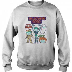 Halloween 2020 Skeleton Pumpkin Ghost Quarantine shirt