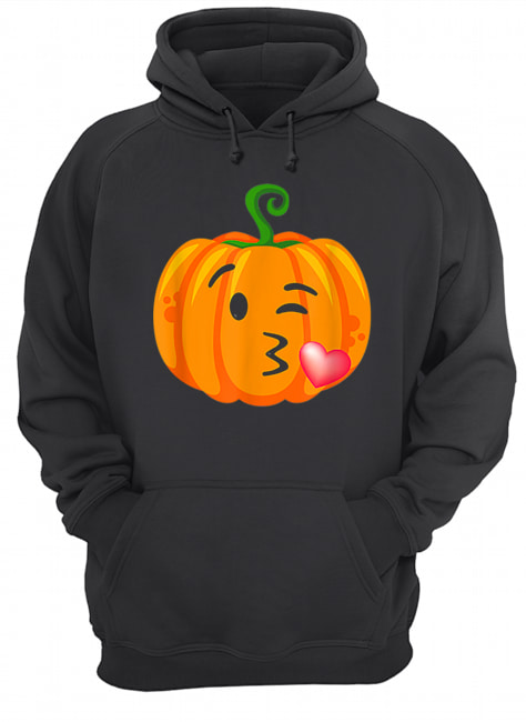 Halloween Adults Kid Blow Kiss Wink Emoji Pumpkin Face shirt Halloween Adults Kid Blow Kiss Wink Emoji Pumpkin Face shirt