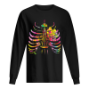 Halloween Art Bone Teachers Tie Dye shirt