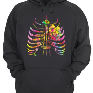 Halloween Art Bone Teachers Tie Dye shirt 3