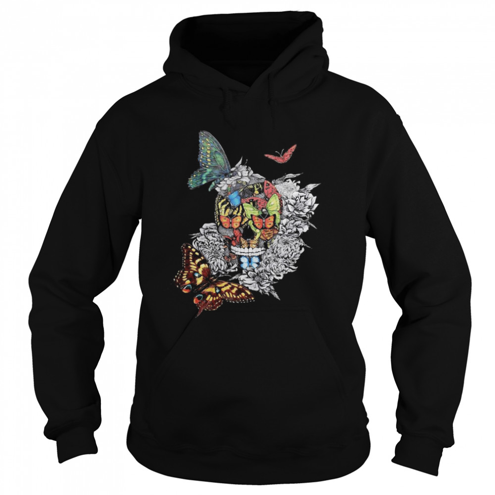Halloween Artistic Rage Butterflies And Skull Tattoo Dia De Los Muertos shirt Halloween Artistic Rage Butterflies And Skull Tattoo Dia De Los Muertos shirt