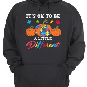 Halloween Autism Pumpkin Its OK to be a little different T Shirt 3