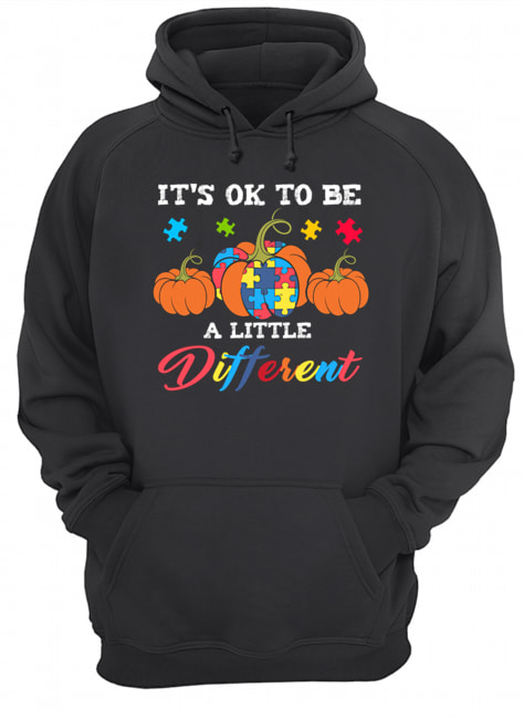 Halloween Autism Pumpkin It's OK to be a little different T-Shirt Halloween Autism Pumpkin It's OK to be a little different T-Shirt