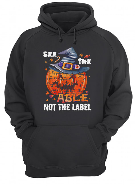 Halloween Autism awareness pumpkin See the able not the label shirt Halloween Autism awareness pumpkin See the able not the label shirt
