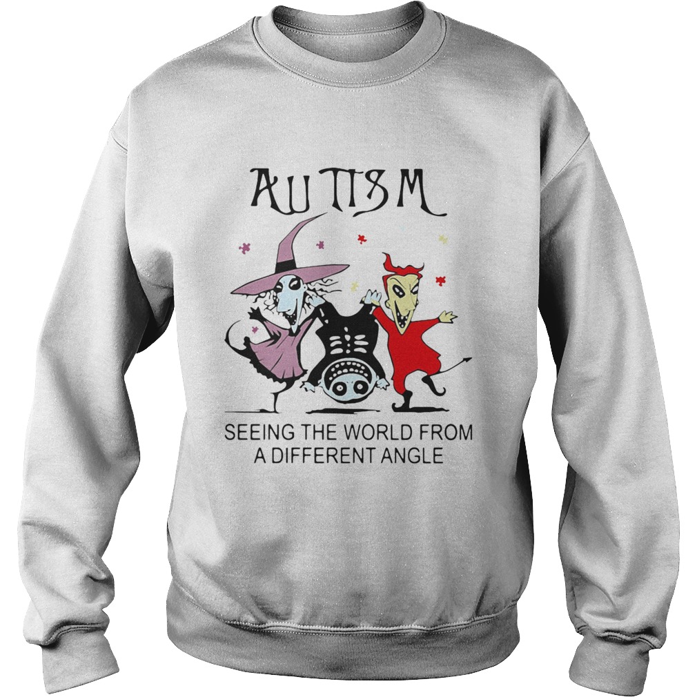 Halloween Autism seeing the world from a different angle shirt Halloween Autism seeing the world from a different angle shirt