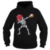 Halloween Baseball Dabbing Skeleton shirt