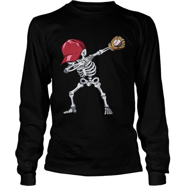 Halloween Baseball Dabbing Skeleton shirt