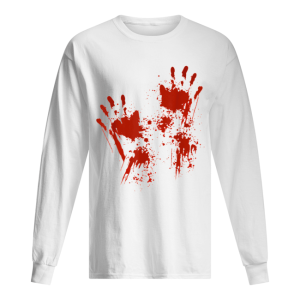 Halloween Blood Hands Costume Zombie Outfit shirt