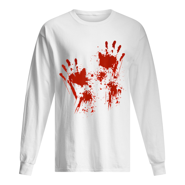 Halloween Blood Hands Costume Zombie Outfit shirt Halloween Blood Hands Costume Zombie Outfit shirt
