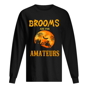 Halloween Brooms Are For Amateurs Motorcycle T-Shirt
