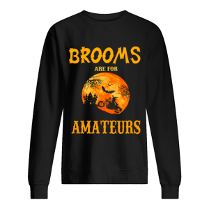 Halloween Brooms Are For Amateurs Motorcycle T-Shirt