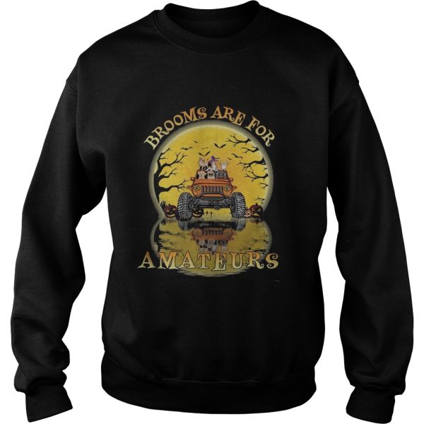 Halloween Brooms are for amateurs Dogs jeep shirt