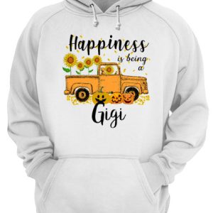 Halloween Car Pumpkin Happiness Is Being A Gigi T Shirt 3