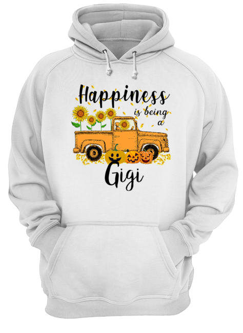 Halloween Car Pumpkin Happiness Is Being A Gigi T-Shirt Halloween Car Pumpkin Happiness Is Being A Gigi T-Shirt