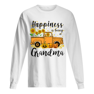 Halloween Car Pumpkin Happiness Is Being A Grandma T-Shirt