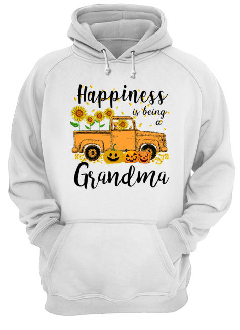 Halloween Car Pumpkin Happiness Is Being A Grandma T-Shirt Halloween Car Pumpkin Happiness Is Being A Grandma T-Shirt