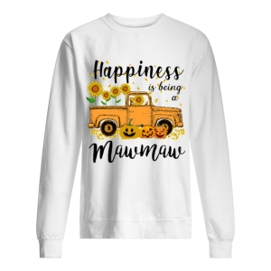 Halloween Car Pumpkin Happiness Is Being A Mawmaw T-Shirt