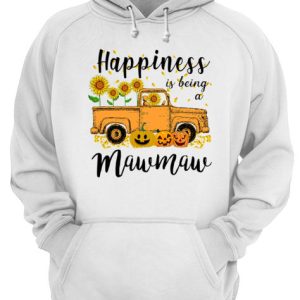 Halloween Car Pumpkin Happiness Is Being A Mawmaw T Shirt 3