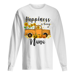 Halloween Car Pumpkin Happiness Is Being A Nana T-Shirt