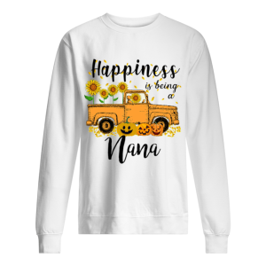 Halloween Car Pumpkin Happiness Is Being A Nana T-Shirt