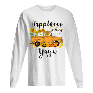Halloween Car Pumpkin Happiness Is Being A Yaya T-Shirt