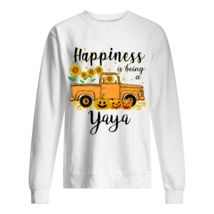Halloween Car Pumpkin Happiness Is Being A Yaya T-Shirt