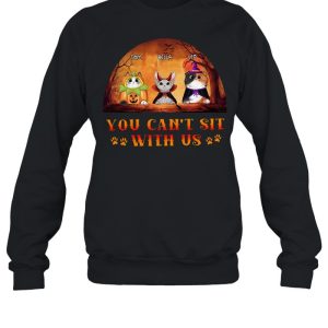 Halloween Cat Cosplay You Can’t Sit With Us Vintage T-shirt